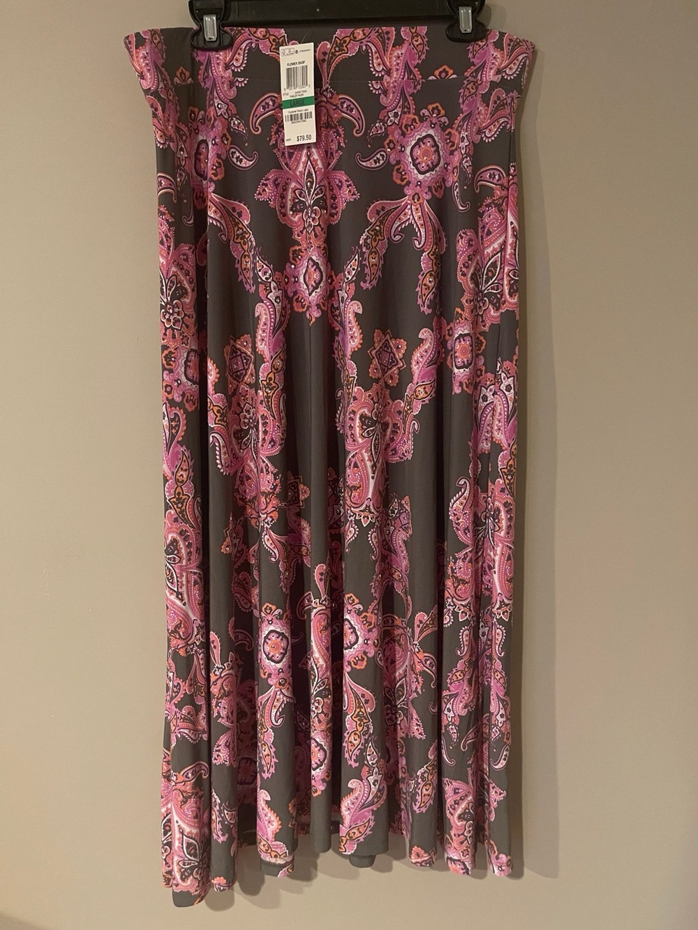 Pink Paisley Maxi Skirt - Women NWT